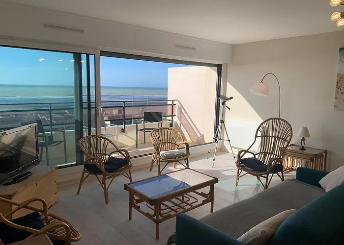 Appt Traversant Vu Et Dunes Avec Garage